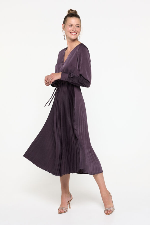 Vero Moda Vestido largo de manga larga Morado