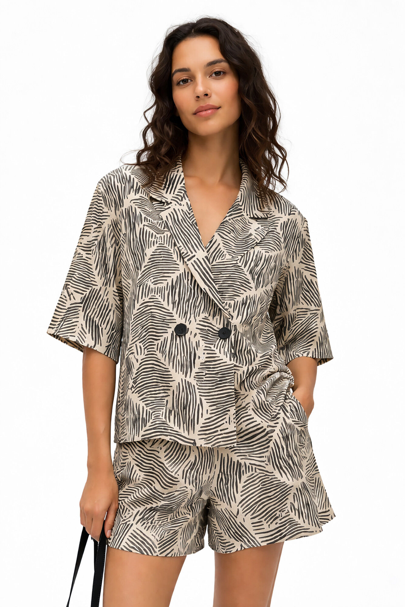 Object Camisa estampada corte blazer