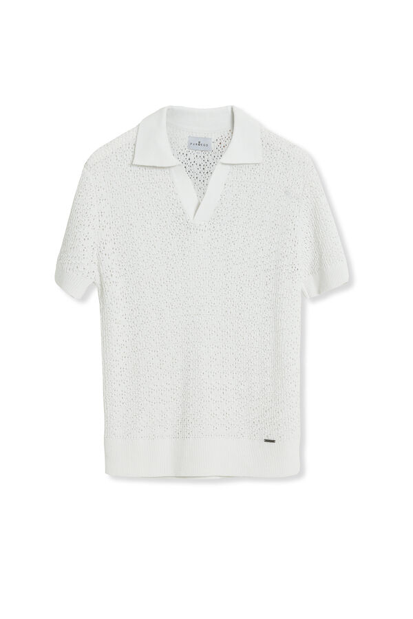 PuroEGO Polo crochet Blanco
