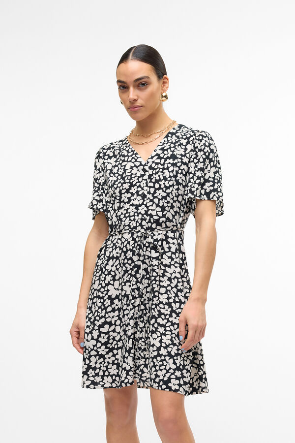 Vero Moda Vestido curto com bot&otilde;es Impress&atilde;o