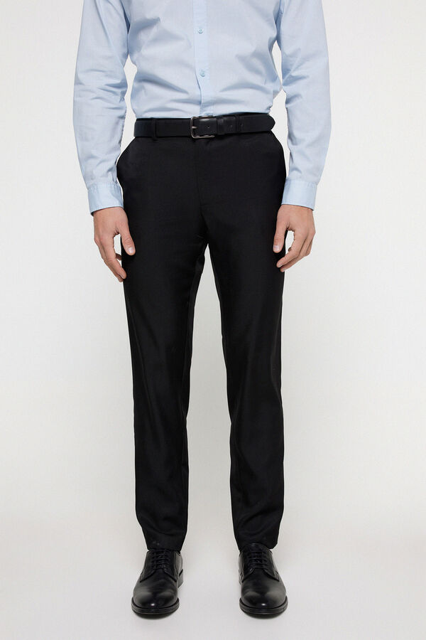 Jack & Jones Pantal&oacute;n de vestir slim fit Negro