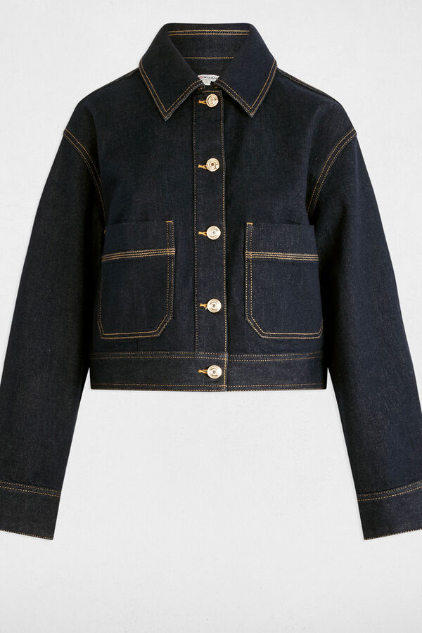 Morgan Casaco jeans curta Azul