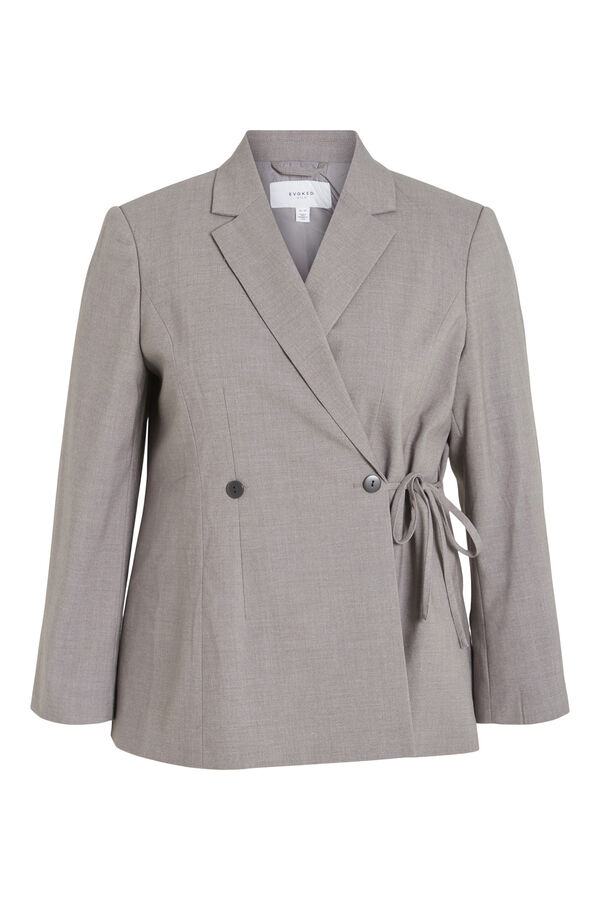 Evoked by Vila Blazer cruzada Gris