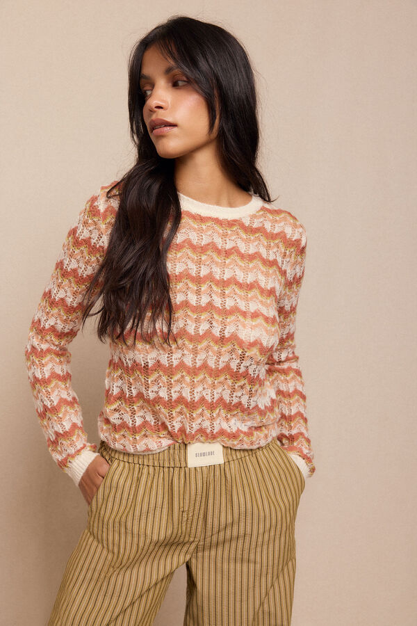 Slowlove Jersey calado multicolor Multicolor