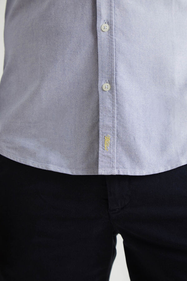 Williot Camisa Slim Fit Oxford Azul marino