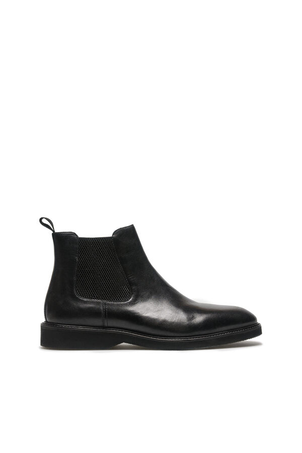OOTO Bota chelsea piel Negro