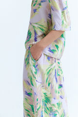 Vila Saia midi com viscose Roxo