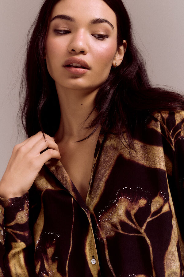 Slowlove Camisa fluida estampada Multicolor