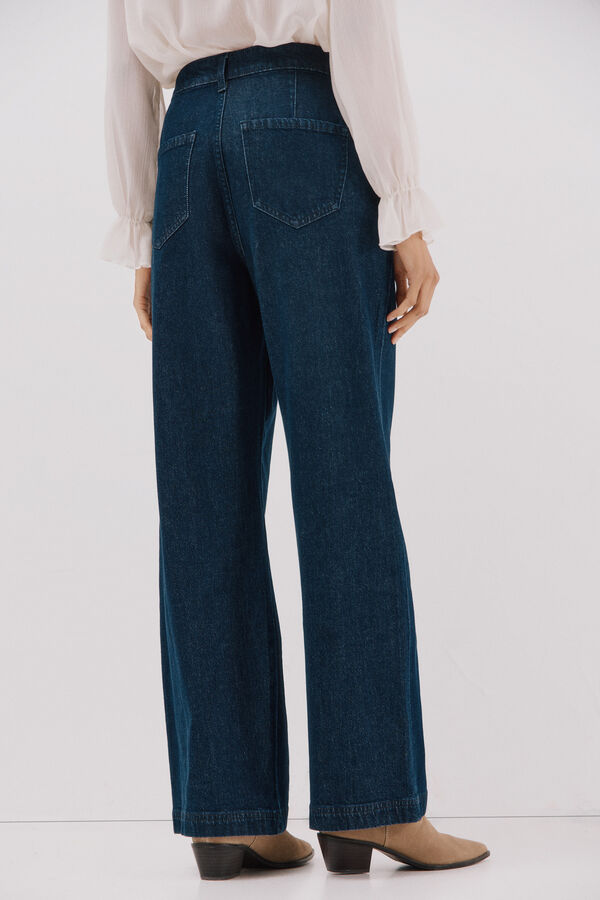 Cortefiel Pantal&oacute;n vaquero pinzas Azul