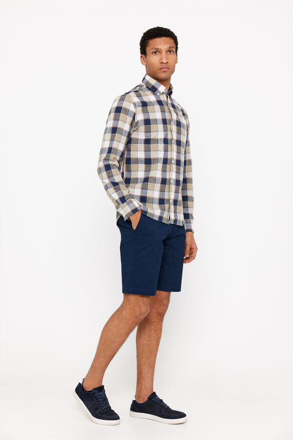 Cortefiel Bermuda chino Azul