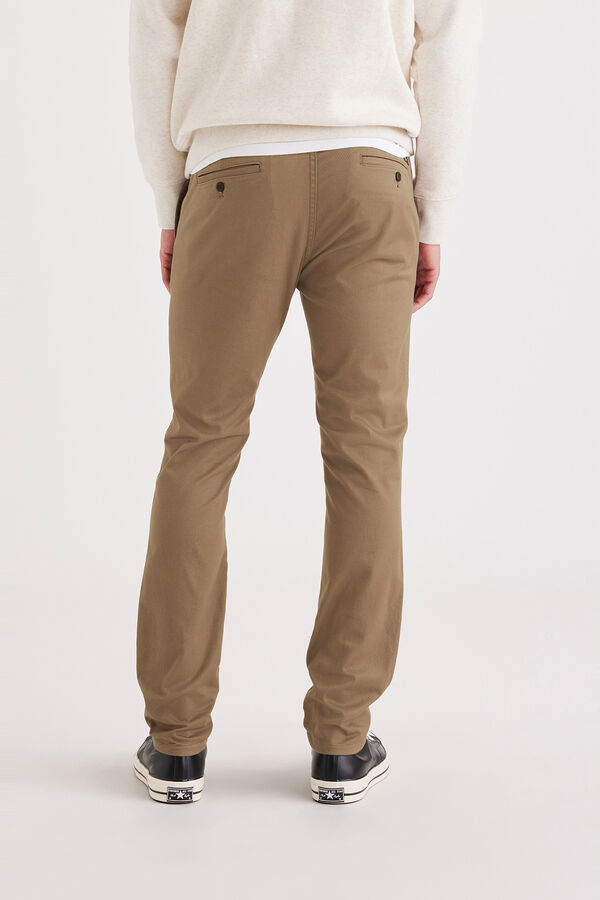 Dockers Cal&ccedil;a Chino Original para homem Skinny Fit Castanho