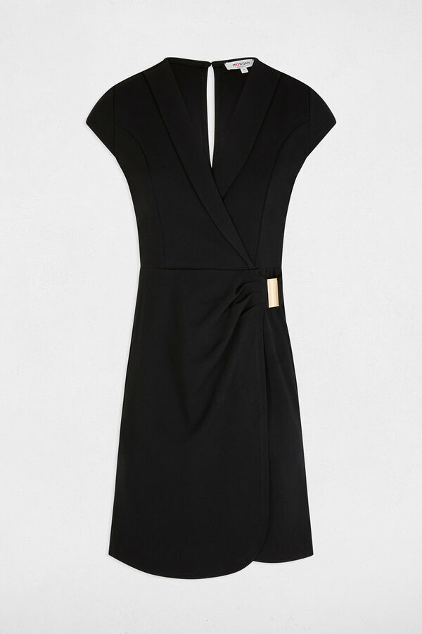 Morgan Vestido corto escotado Negro