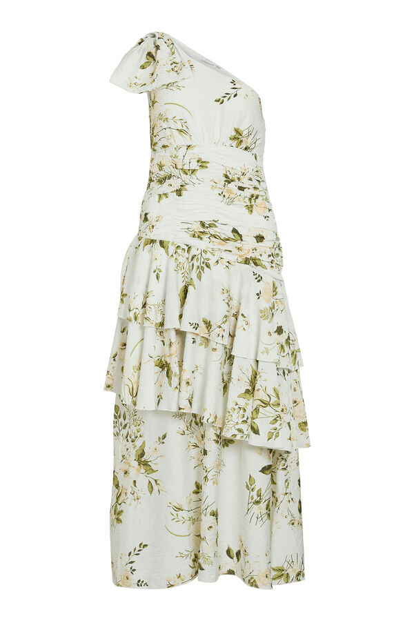 Vila Vestido de festa midi Branco