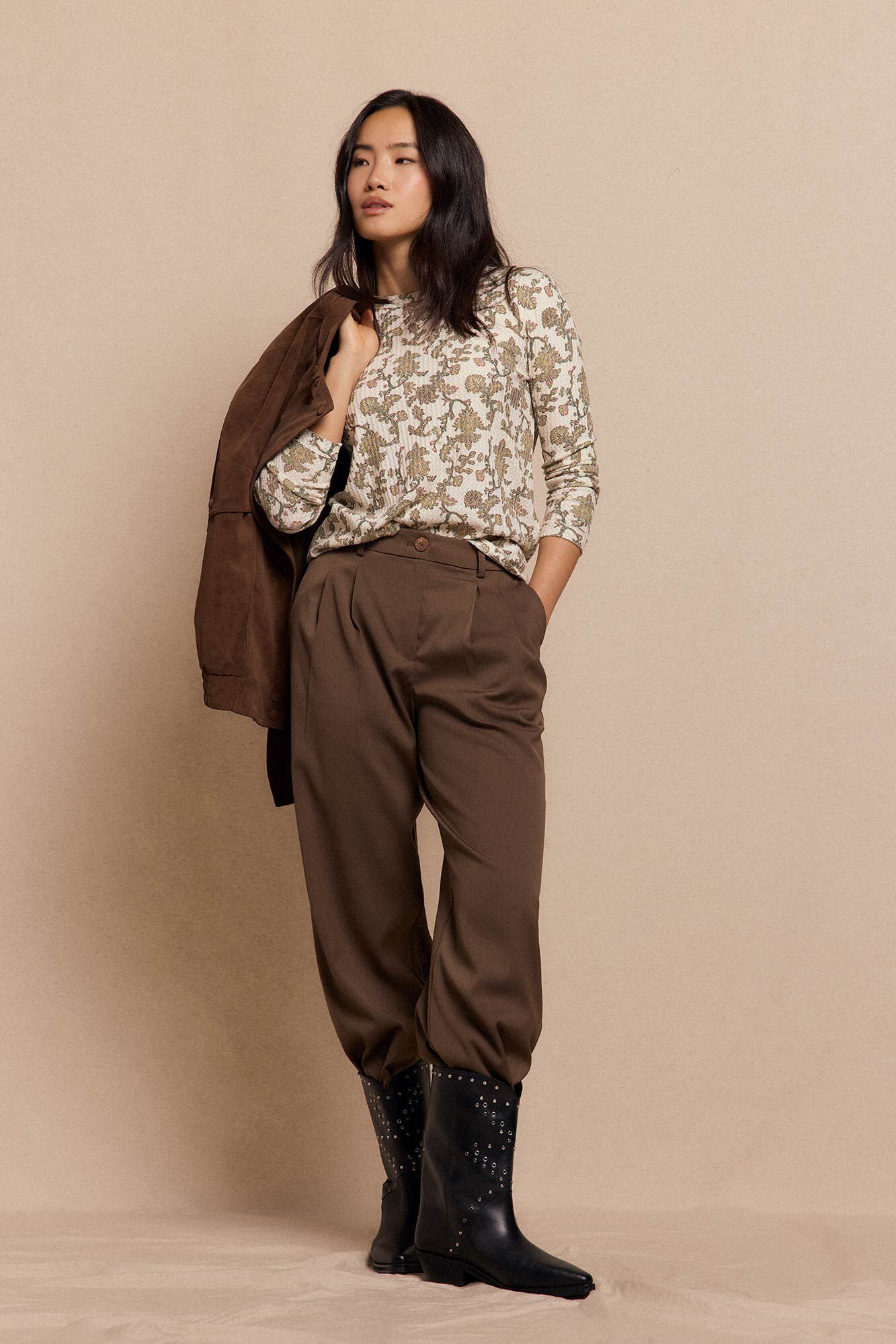 Slowlove Camiseta estructura estampada