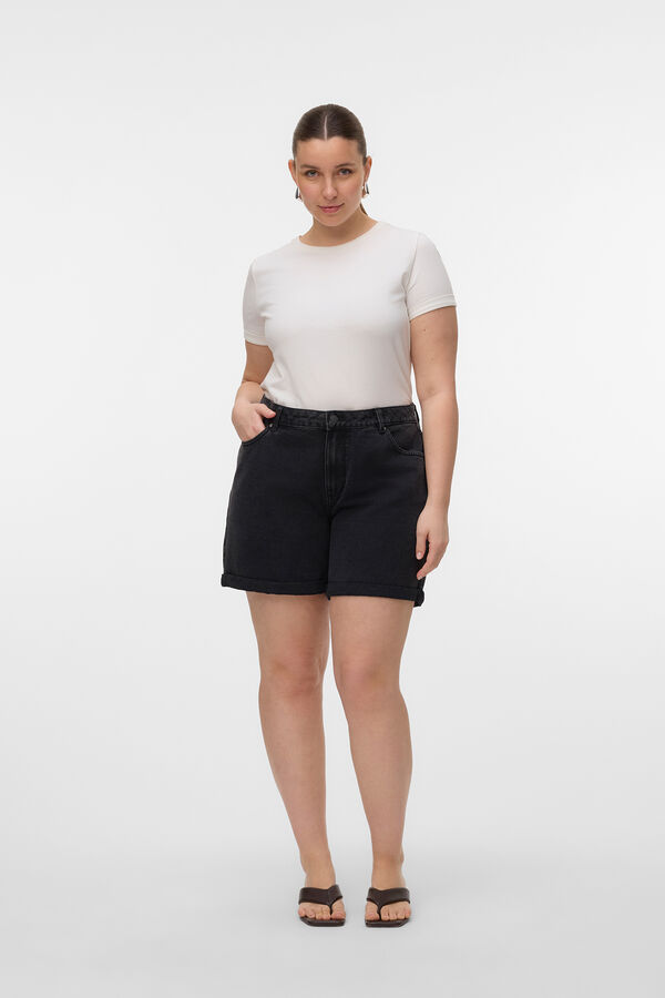 Vero Moda Curve Shorts denim plus size Preto