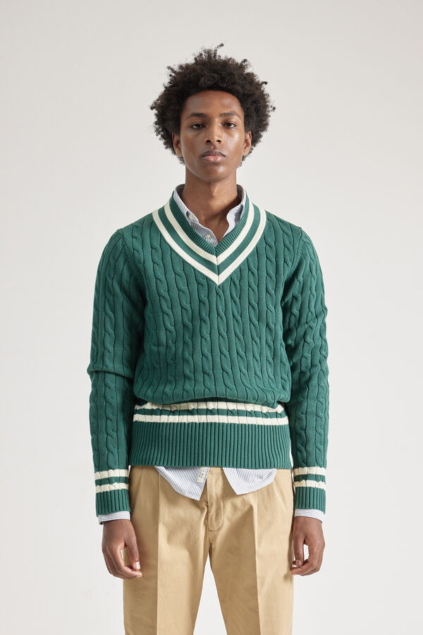 PuroEGO camisa de cr&iacute;quete  Verde