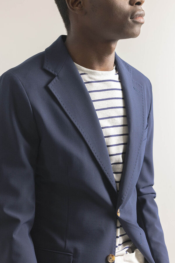 PuroEGO Americana microcuadro Azul marino