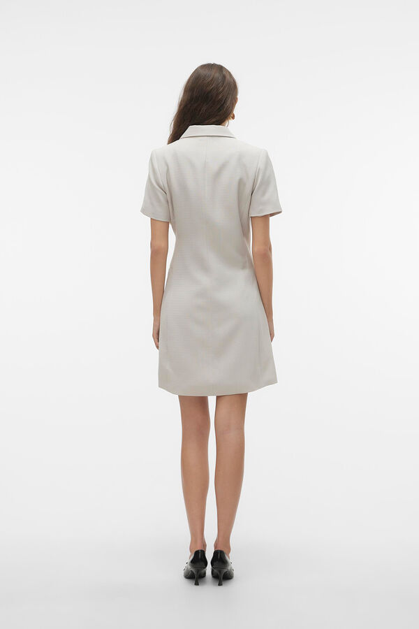 Vero Moda Vestido curto cruzado  Cinzento