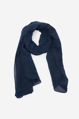 Cortefiel Fular plisado lurex Azul marino