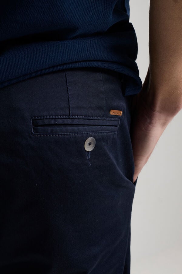 PuroEGO Chinos algod&atilde;o Azul