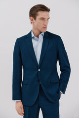 Cortefiel Blazer azul slim fit Azul