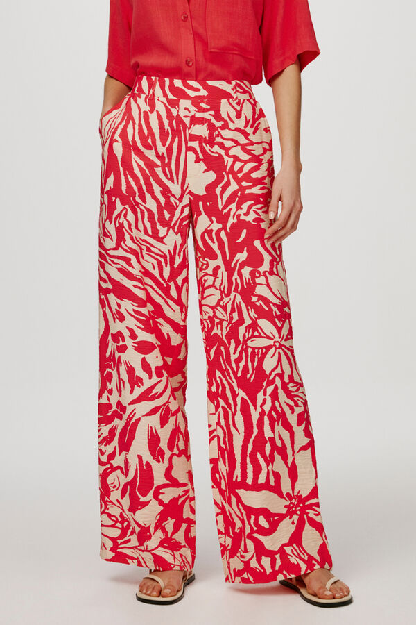 Object Cal&ccedil;as fluidas com estampado Cinzento