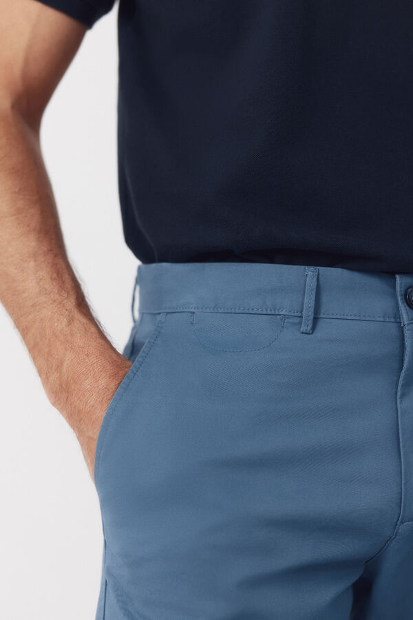 Cortefiel Bermuda chino leve Azul