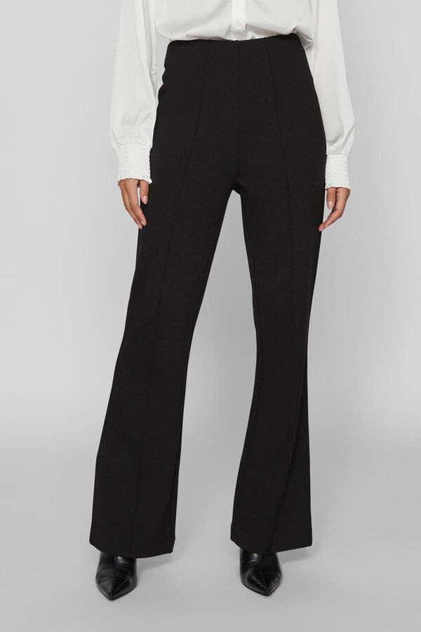 Vila Pantal&oacute;n campana cintura alta el&aacute;stica Negro