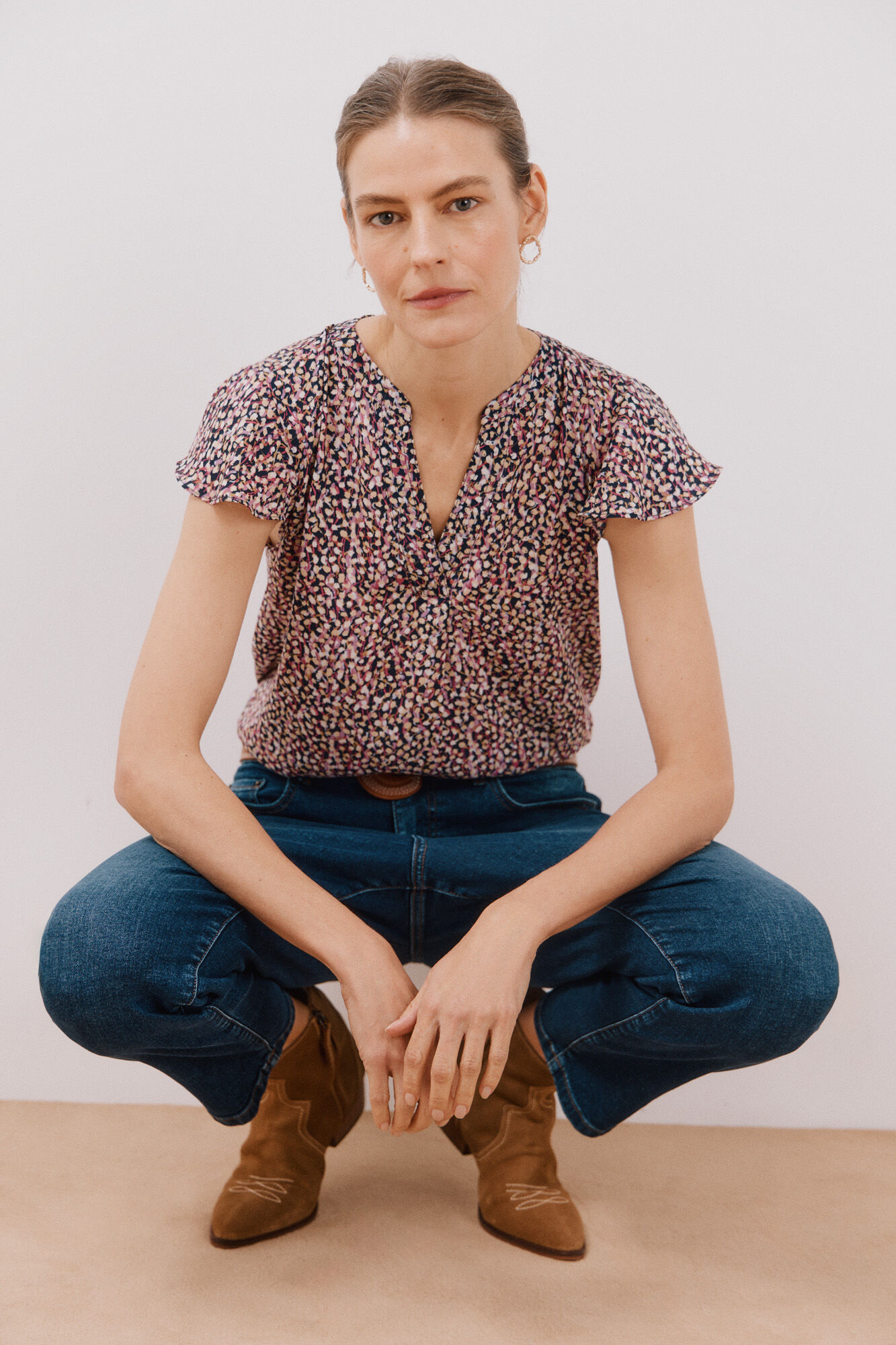 Cortefiel Blusa manga volante