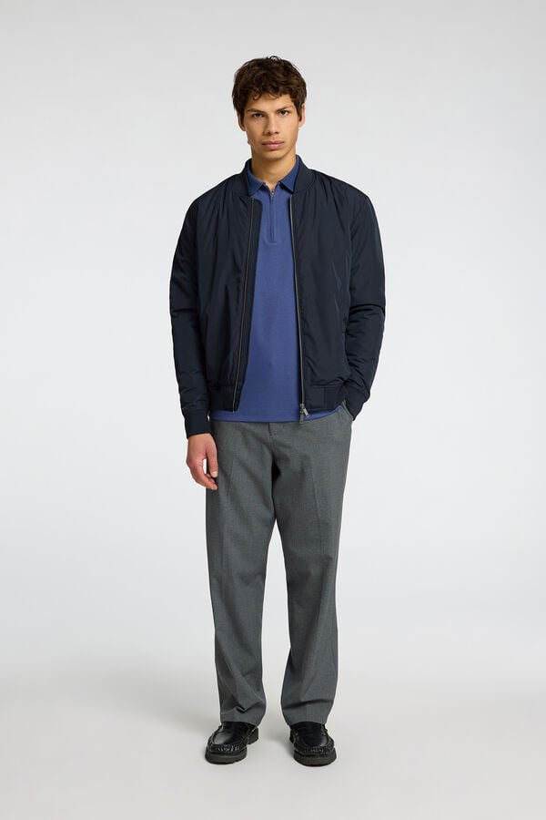 Selected Chaqueta bomber Azul marino