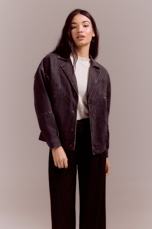 Slowlove Cazadora bomber vaquera Gris