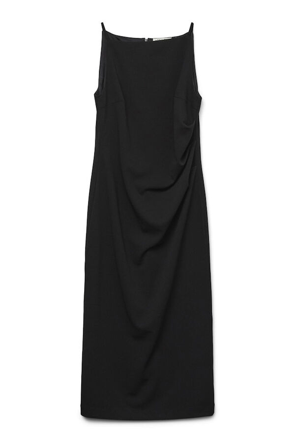 Vero Moda Vestido midi de tirantes Negro