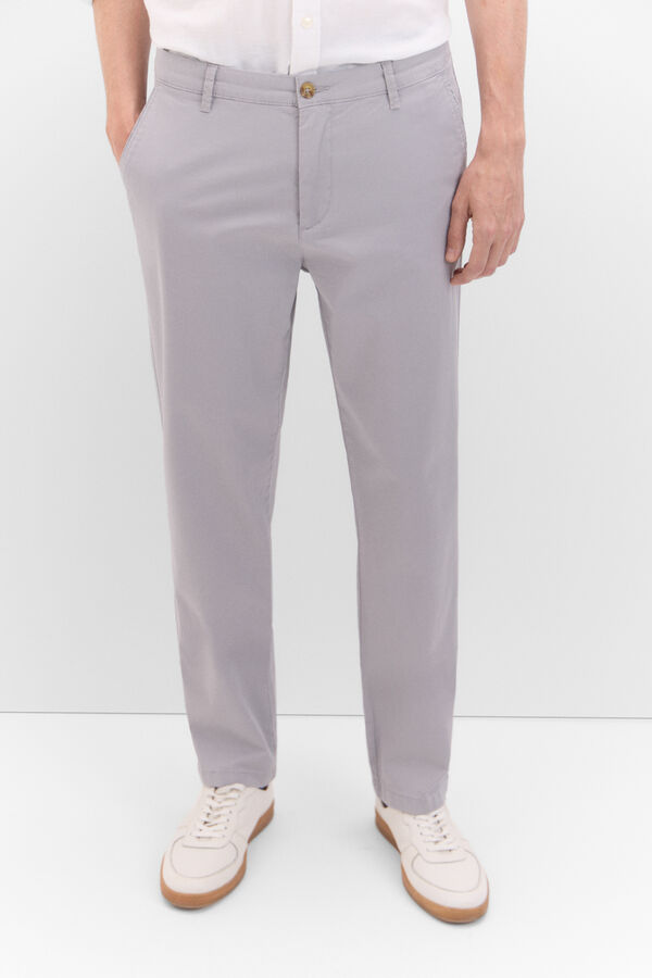 Cortefiel Cal&ccedil;as chino regular fit Cinzento