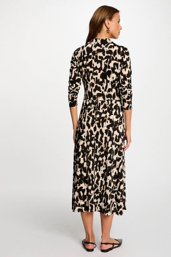 Morgan Vestido largo recto estampado Multicolor