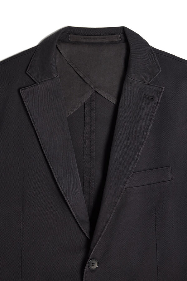 OOTO Blazer slim algodão  Cinzento