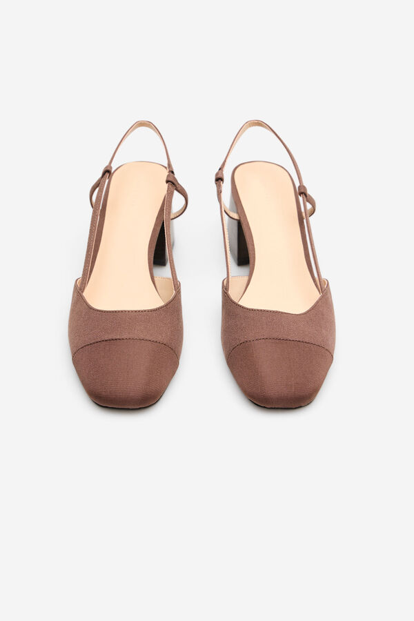 Cortefiel Zapato tac&oacute;n destalonado Marr&oacute;n