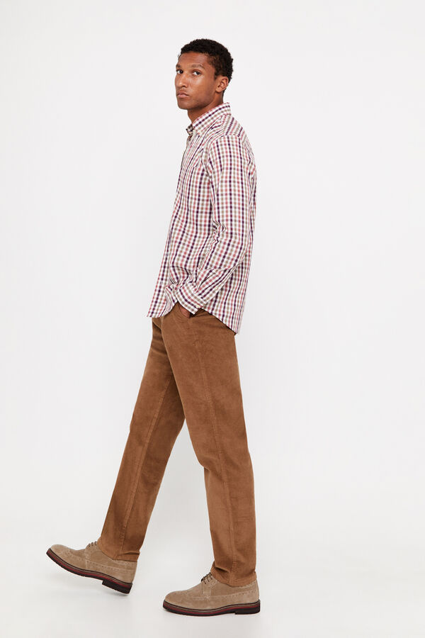 Cortefiel Cal&ccedil;as chino bombazina Tostado