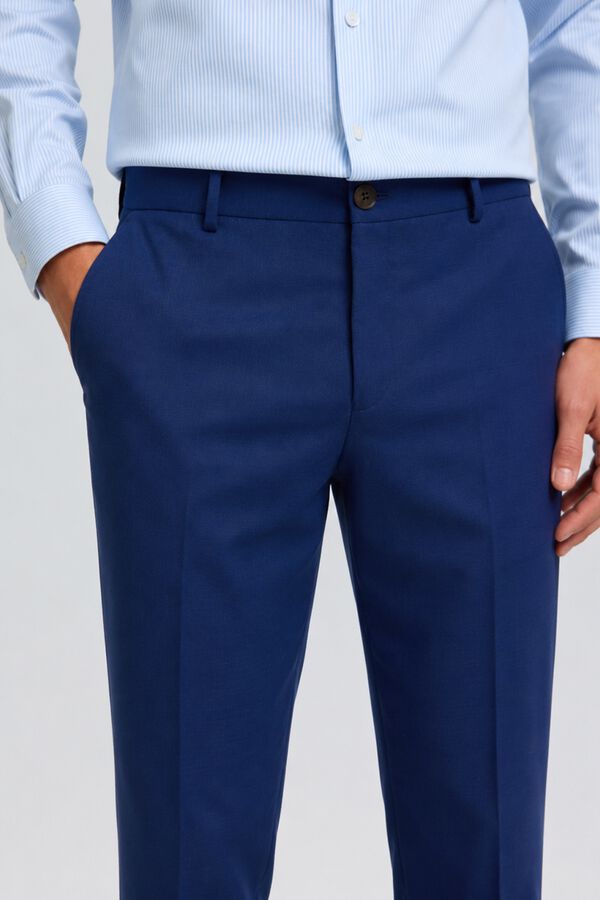 Selected Cal&ccedil;as de fato Slim Fit Azul