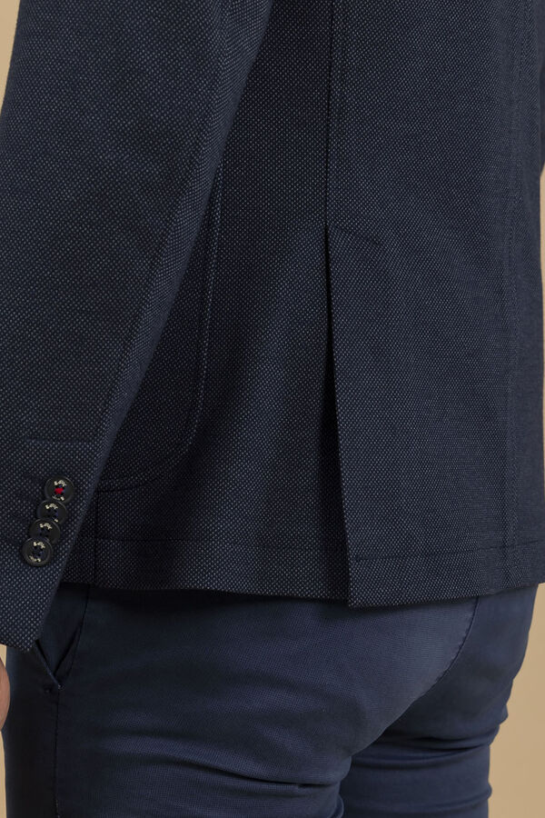 elPulpo Americana jersey microdibujo Azul marino