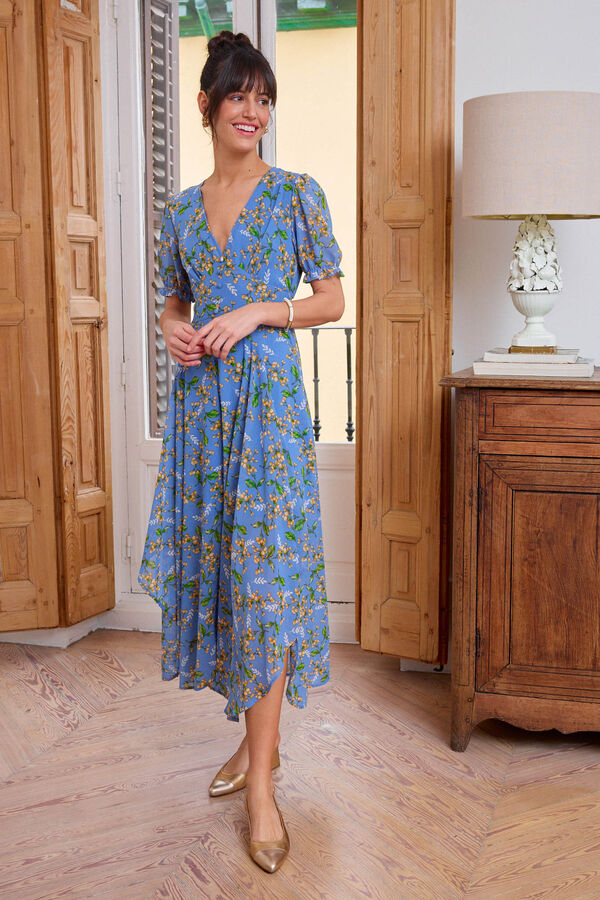 Pol&iacute;n Et Moi Vestido de limones Martha Azul