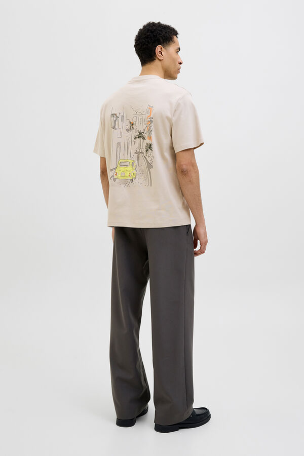 Jack & Jones Camiseta back print Gris