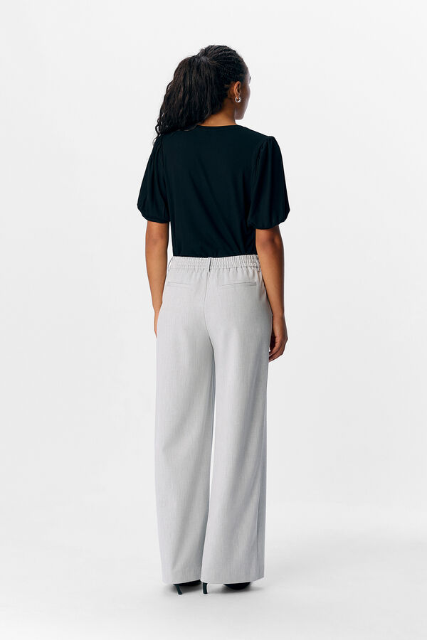 Object Camiseta manga abullonada Negro