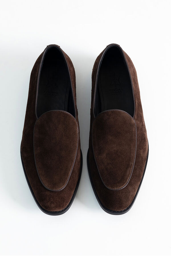 PuroEGO Mocas&iacute;n belga serraje Marr&oacute;n oscuro