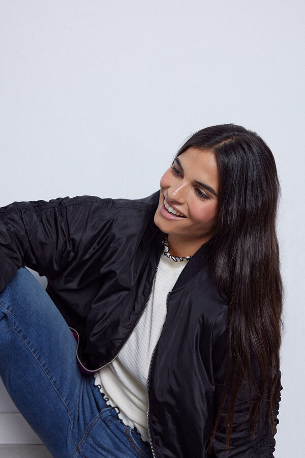 Slowlove Bomber oversize Negro