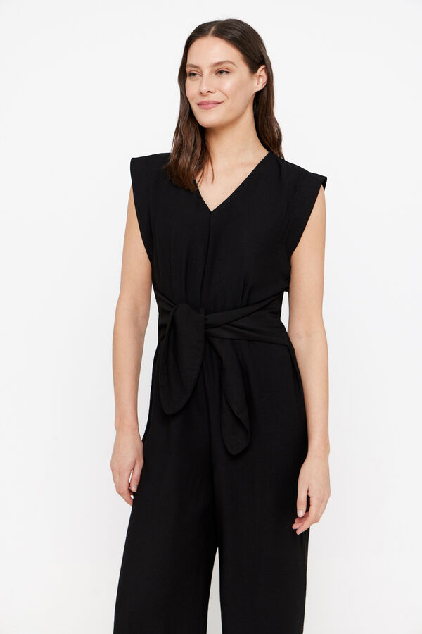 Cortefiel Mono largo con nudo Negro