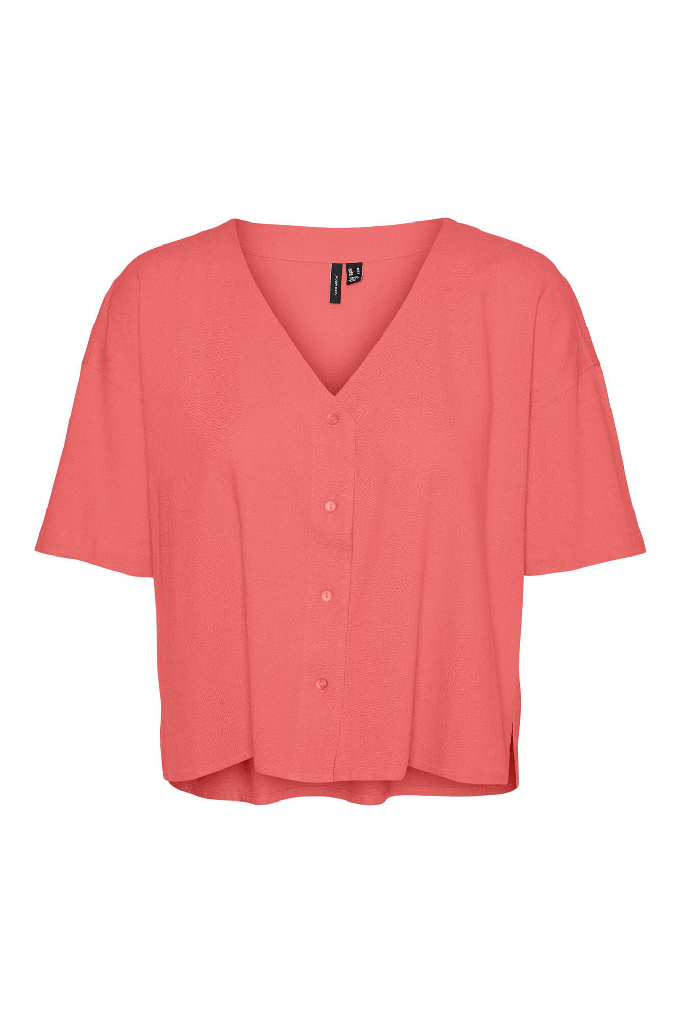 Vero Moda Top de linho manga curta