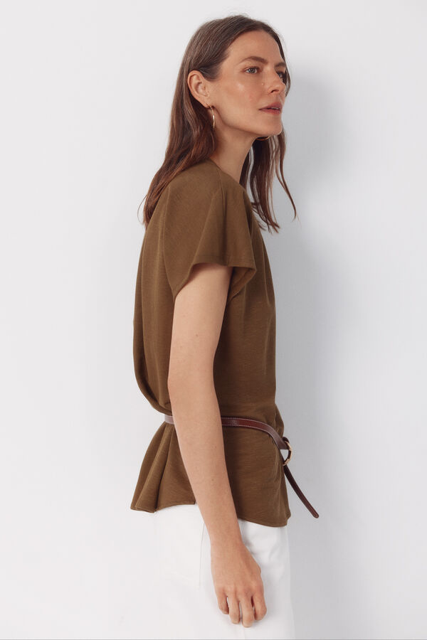 Cortefiel Blusa confort&aacute;vel Verde