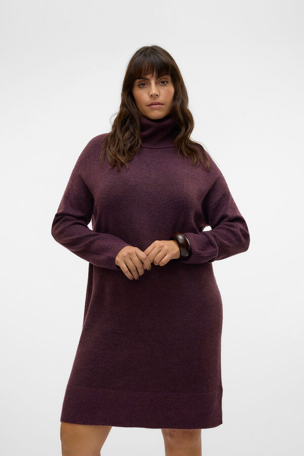 Vero Moda Curve Vestido de punto talla grande Morado