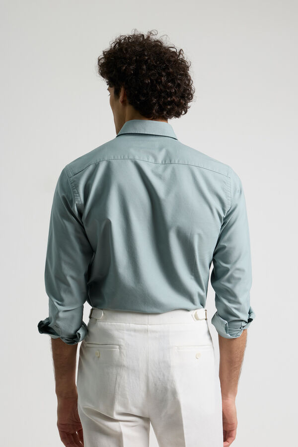 PuroEGO Camisa casual oxford Verde