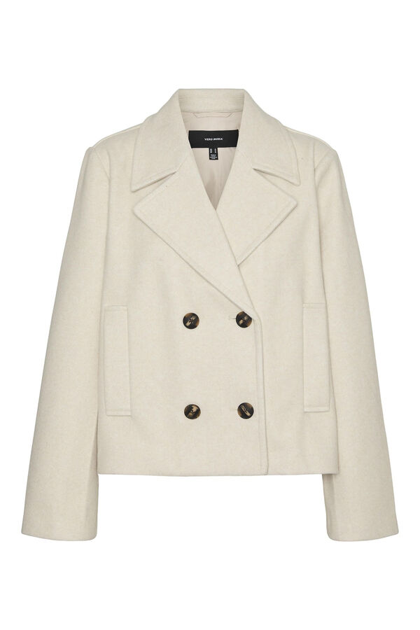 Vero Moda Chaqueta corta con botones de mujer Gris